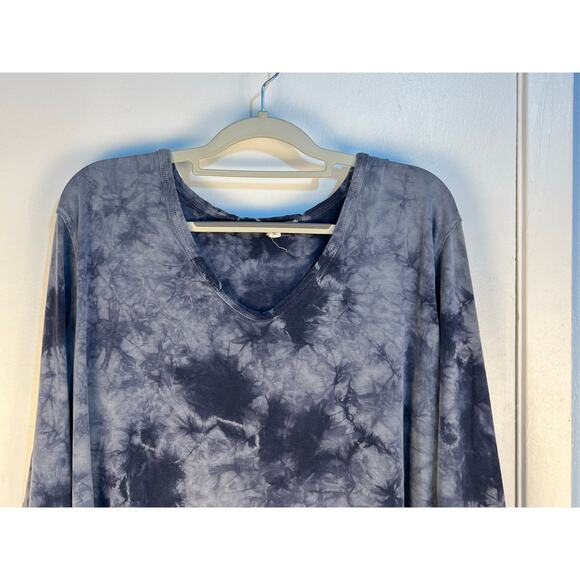 Johnny Was Calme Lounge Set XL Blue Tie Dye Hippie Boho Tencel Organic Cotton - Picture 7 of 10